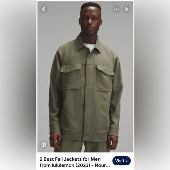 lululemon athletica Other - LULULMEN MENS Olive Green Athletic JACKET XXL Lululemon Cargo Pocket Shirt
